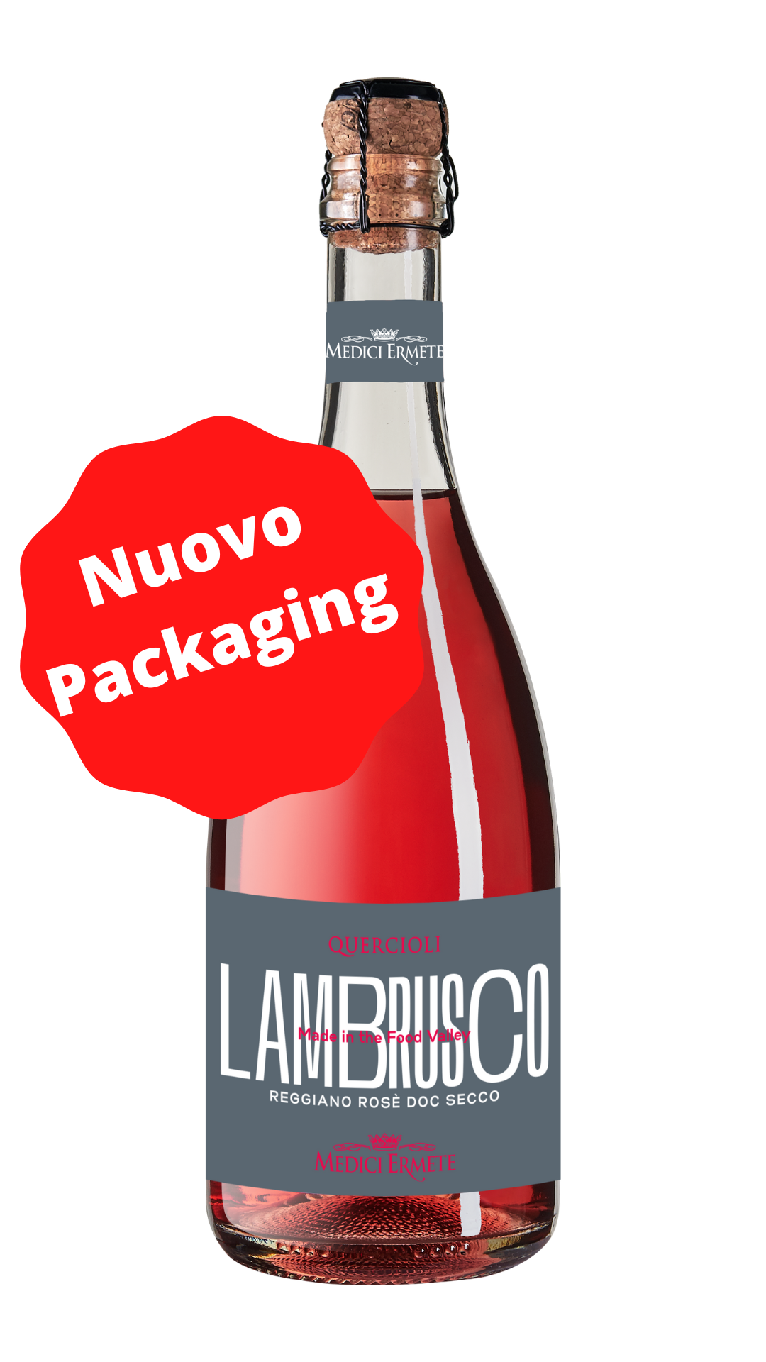 Quercioli Lambrusco Reggiano DOC rosato secco